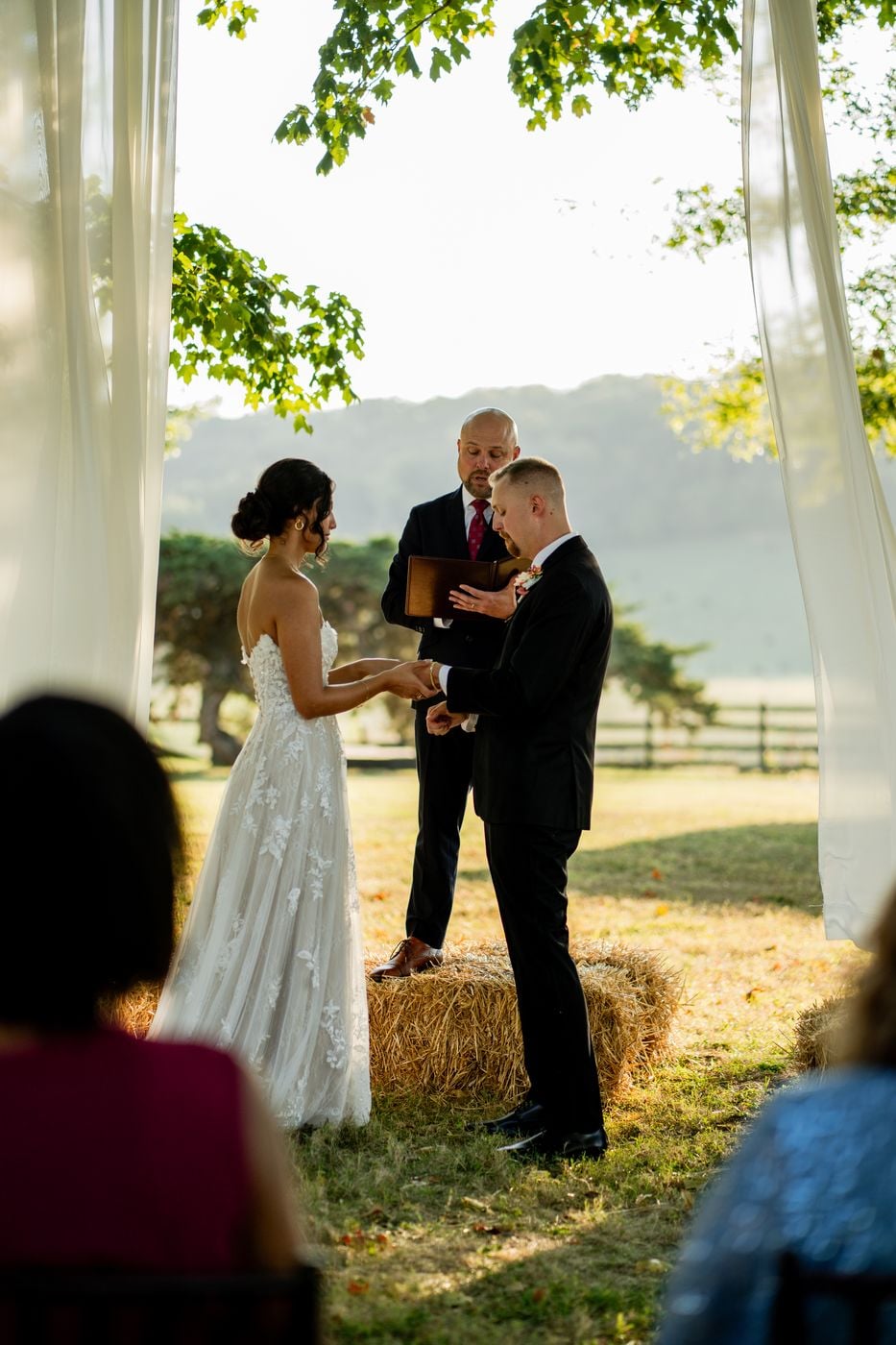 Golden Hour Ceremony, Countryside Missouri