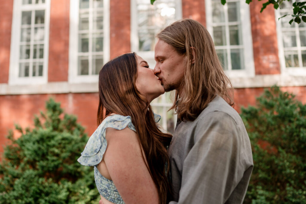 Tower Grove Park Engagement Session kissed by Piper Palmer