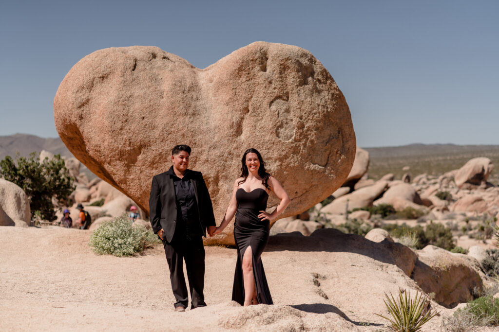 Heart Rock Engagement Images