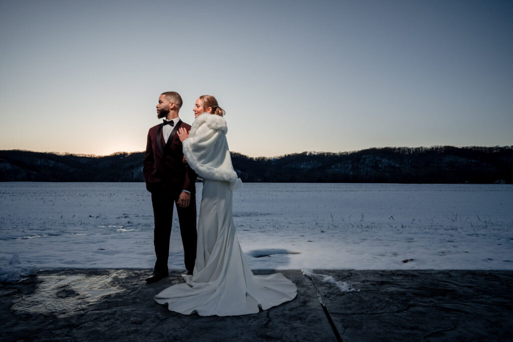 Winter wedding near st louis missouri